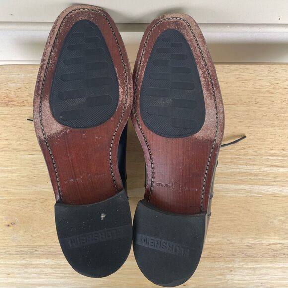 FLORSHEIM Black Leather Cap Toe Oxford Dress Shoes 8.5 D (Medium Width)